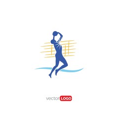 Beach Volleyball Logo Design