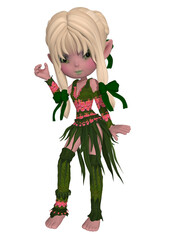 3d illustration of an cute toon figure