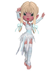 3d illustration of an cute toon figure