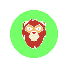 Lion animal Vector icon which is suitable for commercial work and easily modify or edit it

