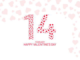 Happy valentines day greeting pattern design