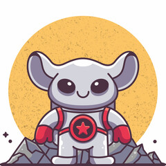 CUTE ASTRONAUT ALIEN