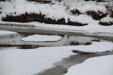 river in winter