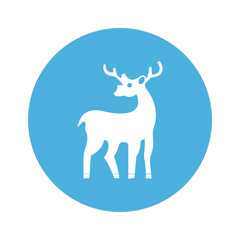 deer animal Vector icon which is suitable for commercial work and easily modify or edit it

