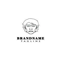 avatar logo icon cartoon template vector illustration