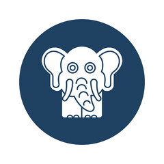 Elephant animal Vector icon which is suitable for commercial work and easily modify or edit it

