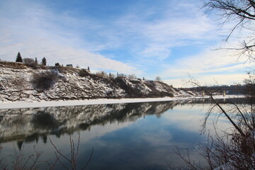 reflection in the water