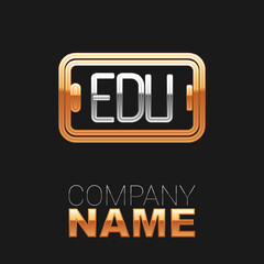 Line Online education and graduation icon isolated on black background. Online teacher on monitor. Webinar and video seminar learning. Colorful outline concept. Vector