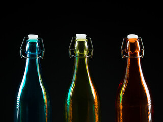 colorful bottles