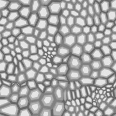 Seamless pattern hexagonal chaotic camo ornament. Abstract modern flat vector background.