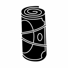 Financial icons. Flat style in vector illustration. Isolated on white background.