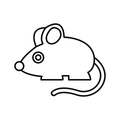 Rat Mouse Animal Vector icon which is suitable for commercial work and easily modify or edit it

