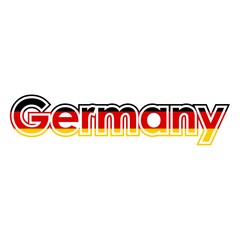 Germany flag font vector graphics