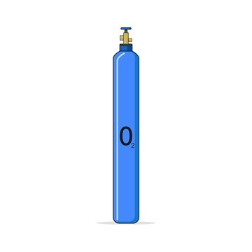 recommend clip art: Isolated oxygen cylinder gas cartoon vector graphics