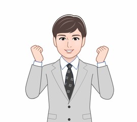 サラリーマンの若い男性