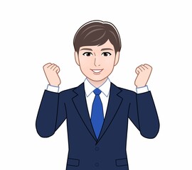 サラリーマンの若い男性