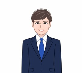 サラリーマンの若い男性