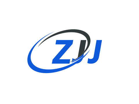 ZJJ letter creative modern elegant swoosh logo design
