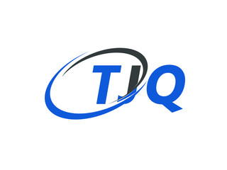 TJQ letter creative modern elegant swoosh logo design
