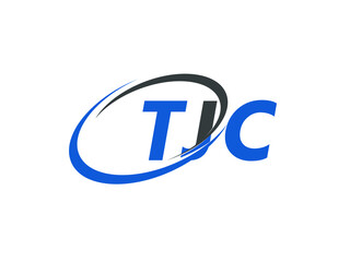 TJC letter creative modern elegant swoosh logo design