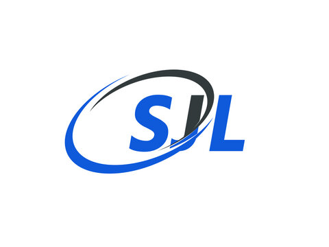 SJL letter creative modern elegant swoosh logo design
