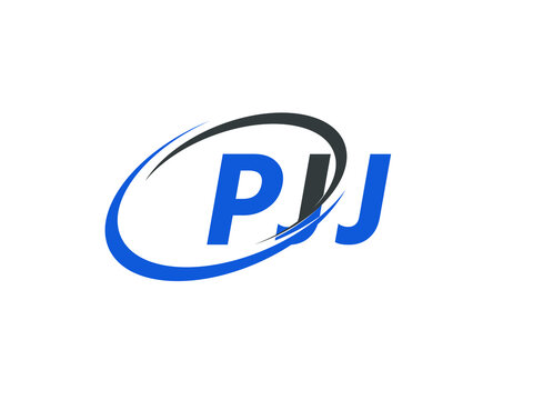 PJJ letter creative modern elegant swoosh logo design