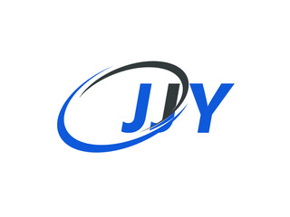 JJY letter creative modern elegant swoosh logo design