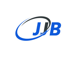 JJB letter creative modern elegant swoosh logo design