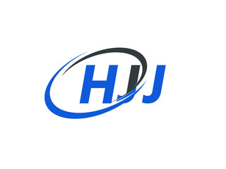 HJJ letter creative modern elegant swoosh logo design