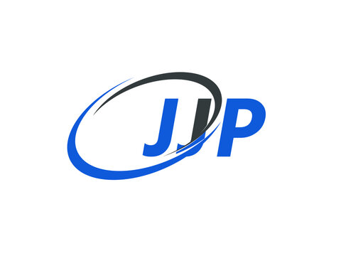 JJP letter creative modern elegant swoosh logo design