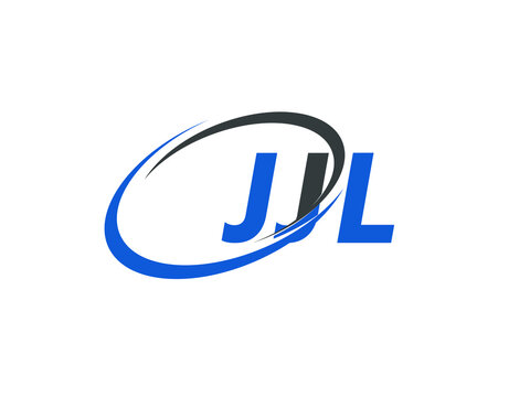 JJL letter creative modern elegant swoosh logo design