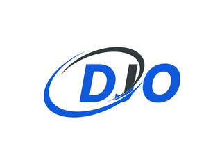 Obraz premium DJO letter creative modern elegant swoosh logo design