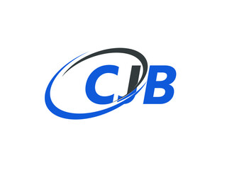 Obraz premium CJB letter creative modern elegant swoosh logo design