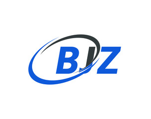 BJZ letter creative modern elegant swoosh logo design