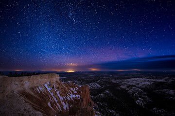 Pink Cliffs Under the Stars