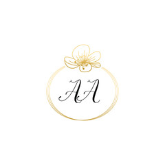 AB initial wedding logos, hand drawn elegant, monogram collection