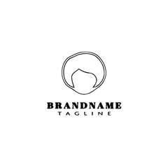 hair style logo design template icon vector illustration