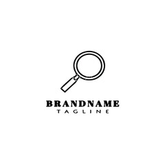 magnifying glass logo icon design template vector illustration