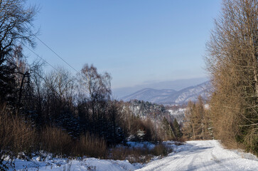 Bieszczady w zimie 