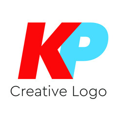 Creative Modern Letter P K Logo Design