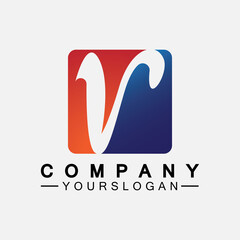 V Letter Logo and symbol vector template