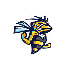 Bee Cartoon Logo