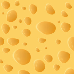 Vector cheese backgrounds realistic pattern. seamless, a piece of cheese