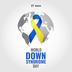 Vector Illustration of World Down Syndrome Day. 
