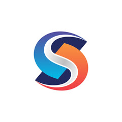 Letter S 3D Design Logo for Company