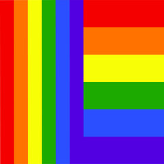 LGBT rainbow colorful flag, pride month celebrate annual in June social is a symbol of lesbian, gay, bisexual, transgender, human rights, tolerancehnd and peace. Illustrator vector