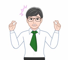 レストランスタッフの男性