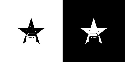 Modern and elegant car champion logo design © Rusly