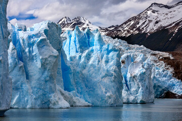 Grey Glacier in Torres del Paine National Park in Patagonia, southern Chile, South America.
