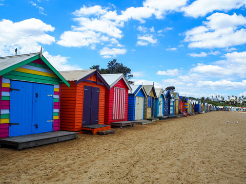 Brighton Beach Bathing Houses Melbourne Australia